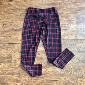 Plaid High Waist Legging